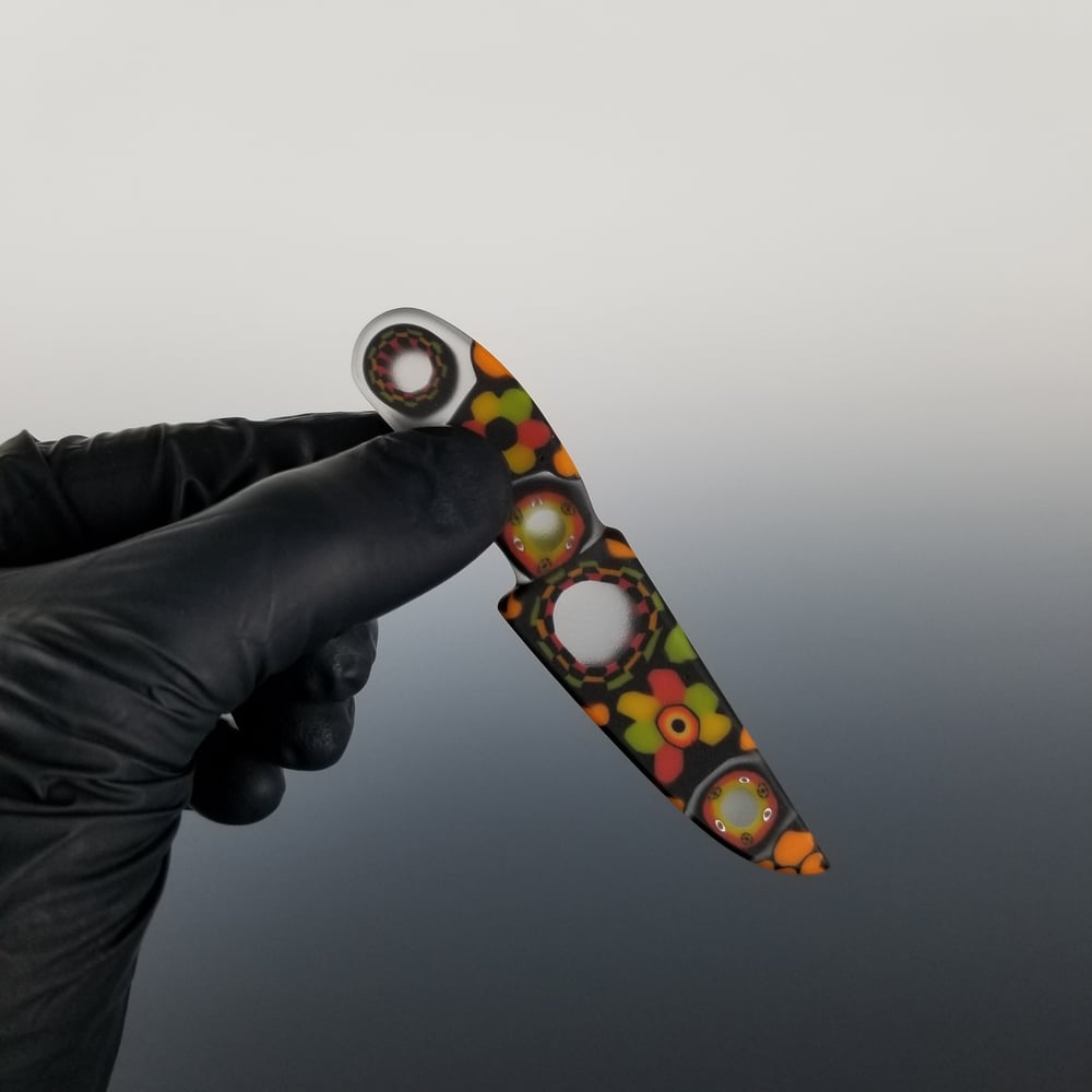 Image of 4 inch Rasta Slab Knife / Dabber