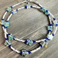 Image 2 of Star Millefiori Glass Necklace