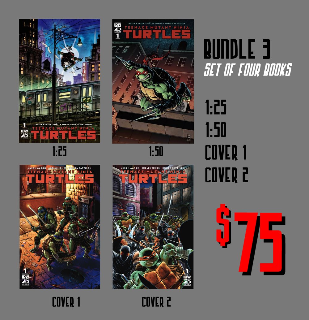 TEENAGE MUTANT NINJA TURTLES #1 RATIO COVER BUNDLES