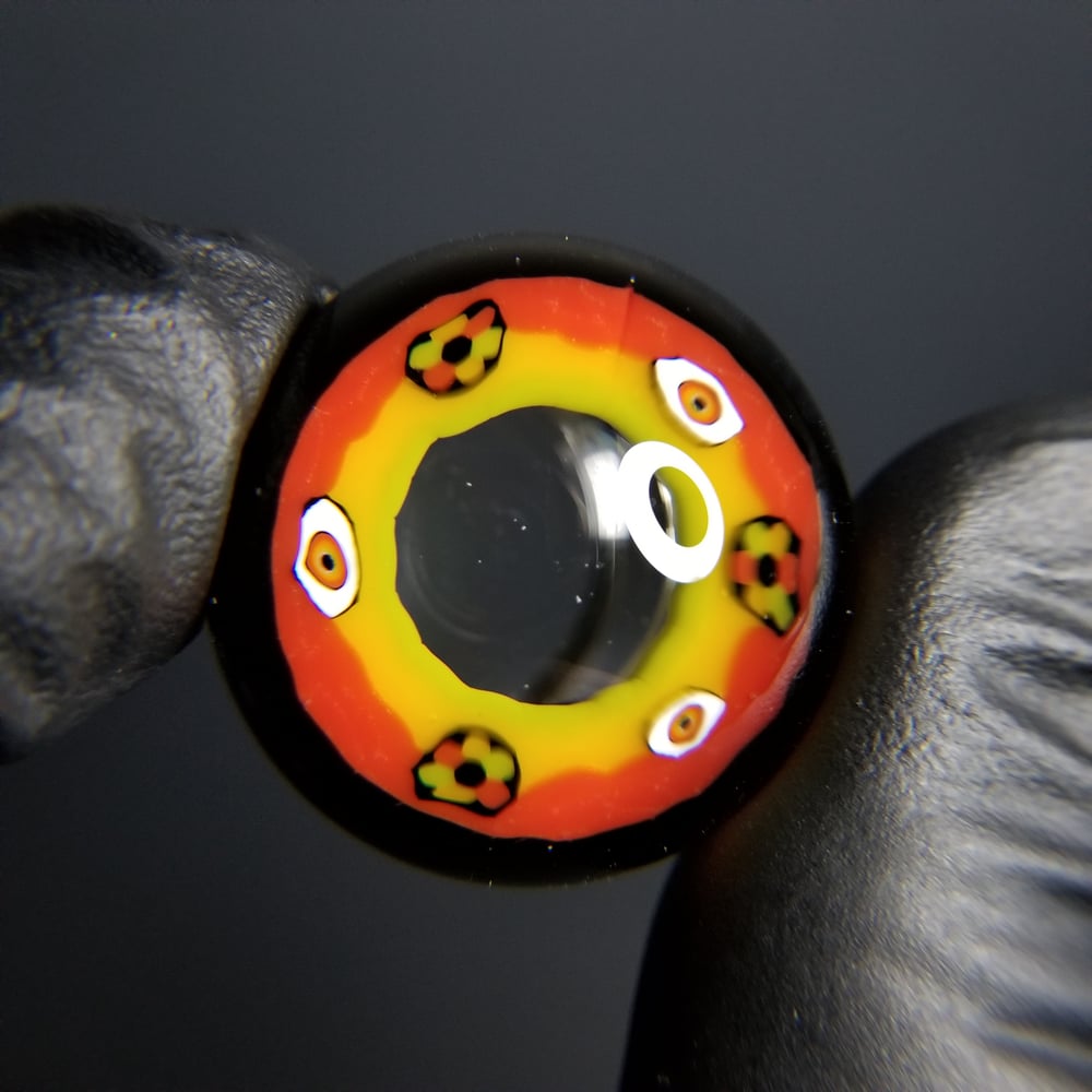 Image of 31mm Fat Cap Rasta Eye Ring