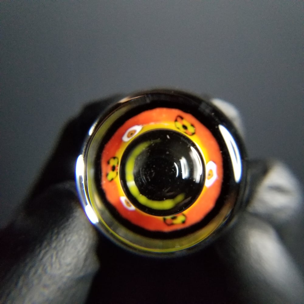 Image of 31mm Fat Cap Rasta Eye Ring