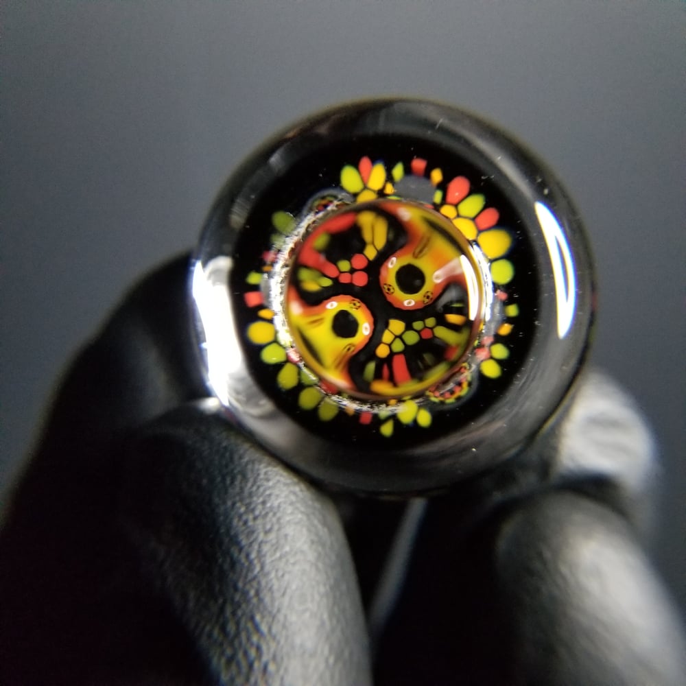 Image of 31mm Fat Cap Rasta Wormhole 