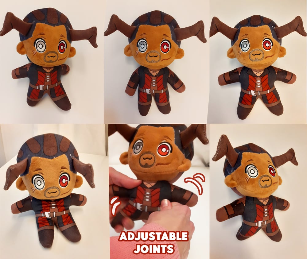 Wyll Plushie Baldur's Gate 3 removable Clothes BG3 companion