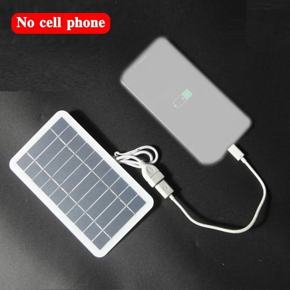 Portable 5V 2W Solar Panel with USB Charger - Ideal for Power Banks, Phones, Camping, and Home Use