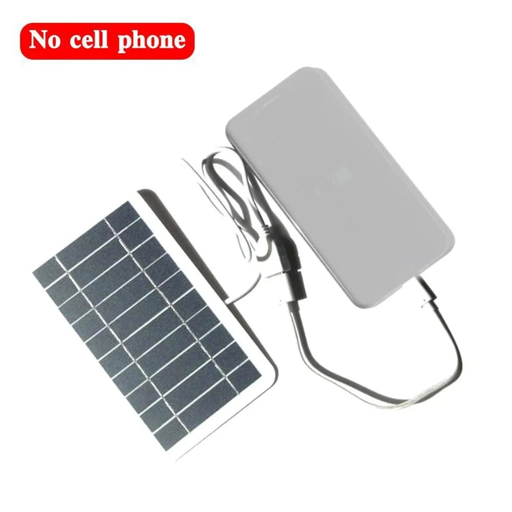 Portable 5V 2W Solar Panel with USB Charger - Ideal for Power Banks, Phones, Camping, and Home Use