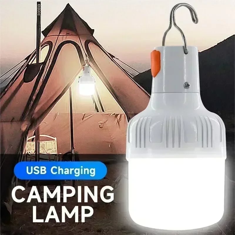 60W Emergency Light - USB Rechargeable LED Lantern for Outdoor Camping, Hiking, and Sports