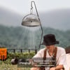 Portable Camping Electric Fan with Remote Control - USB Mini Fan with LED Light, Tripod, and Desktop