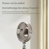Portable Camping Electric Fan with Remote Control - USB Mini Fan with LED Light, Tripod, and Desktop