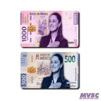 Card Stickers - Billetes de La Presidenta Claudia Sheinbaum