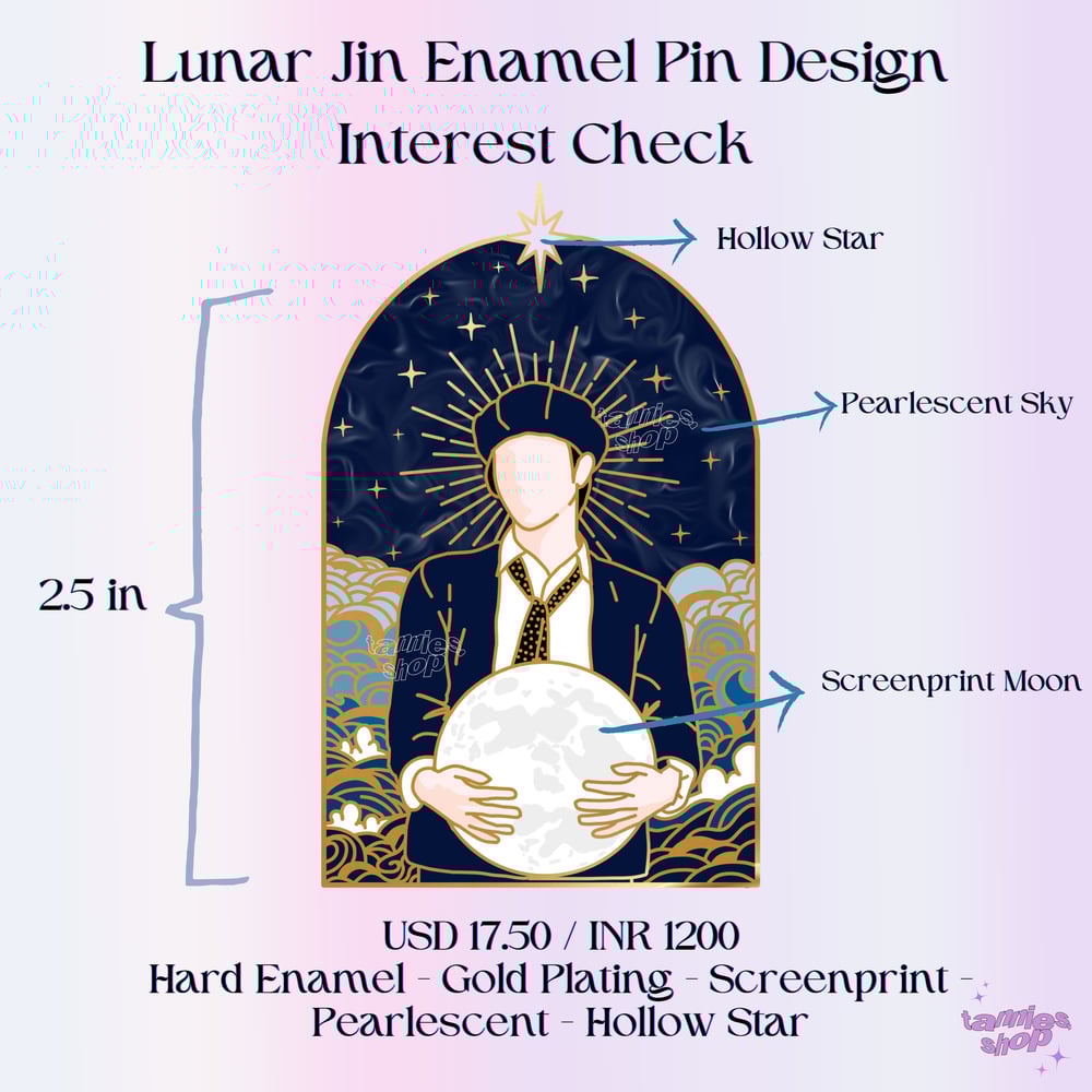 Image of LUNAR JIN Enamel Pin 