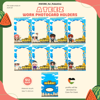 Image 1 of [PRE-ORDER] ATEEZ WORK PHOTOCARD HOLDERS