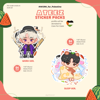 Image 1 of [PRE-ORDER] ATEEZ STICKER PACKS