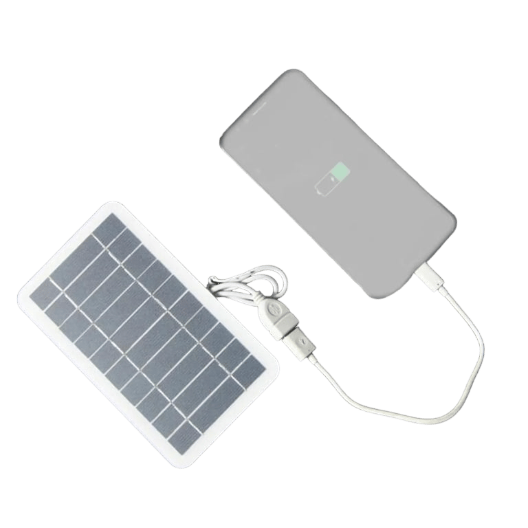 Portable 5V 2W Solar Panel with USB Charger - Ideal for Power Banks, Phones, Camping, and Home Use