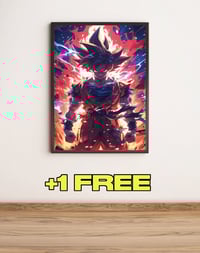 Image 2 of Set of 8 GOKU Digital Art Poster, Digital Posters, Wall Decor, Printable wall art, Digital Download