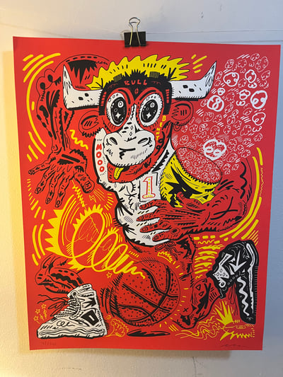 Image of Benny the Bull Screenprint