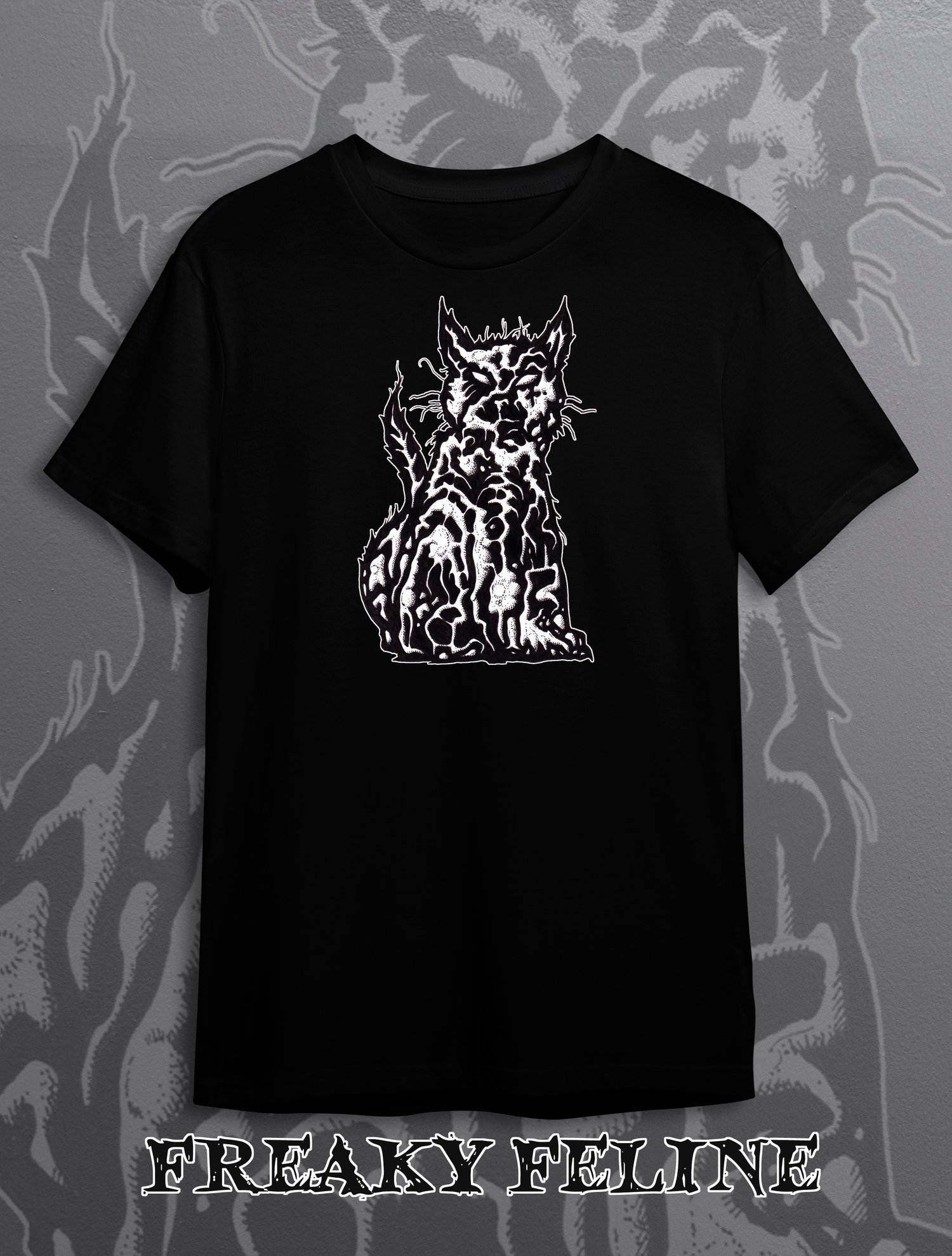 Freaky Feline T shirt