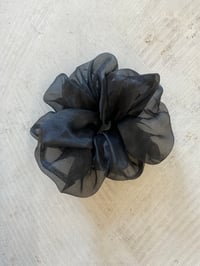 Image 1 of   Black Organza Big Scrunchie – Handmade in Berlin