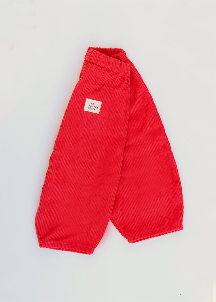 Image of TLS  Fire Engine Cotton Cord Pants