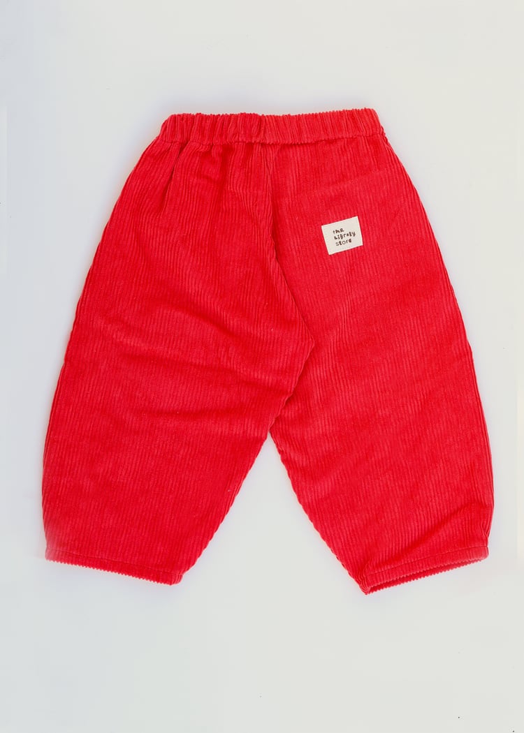 Image of TLS  Fire Engine Cotton Cord Pants