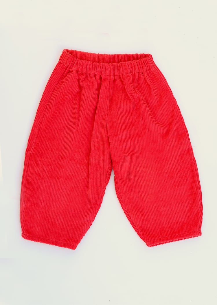 Image of TLS  Fire Engine Cotton Cord Pants