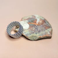 Image 2 of Grosse bague large Argent "Ourse"