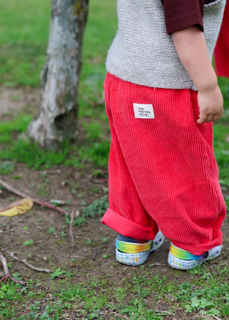 Image of TLS  Fire Engine Cotton Cord Pants