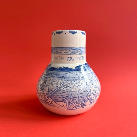 Image of VASE I WISH YOU WERE HERE