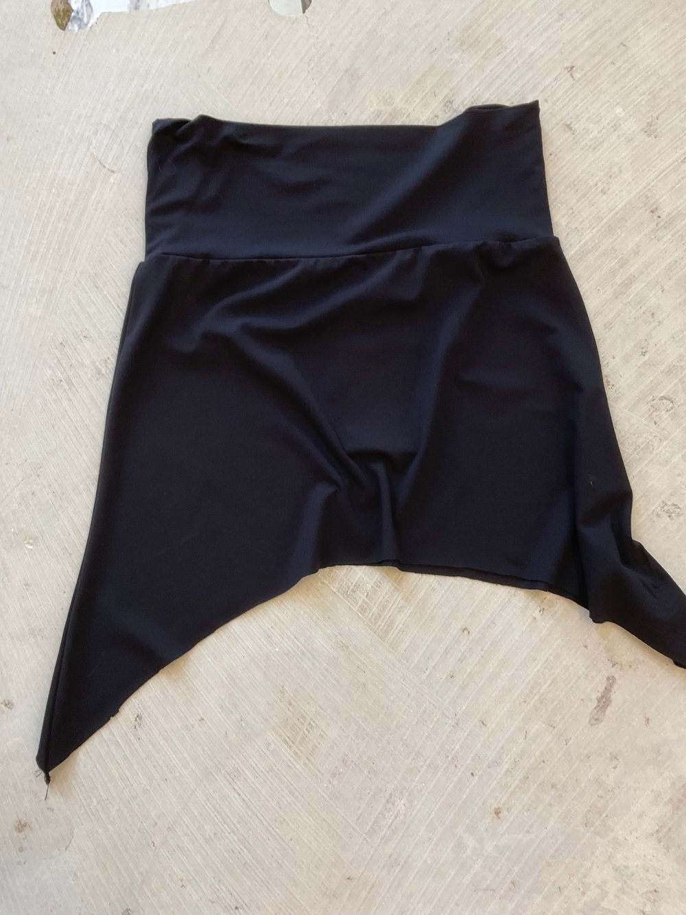 Mini skirt asymmetric