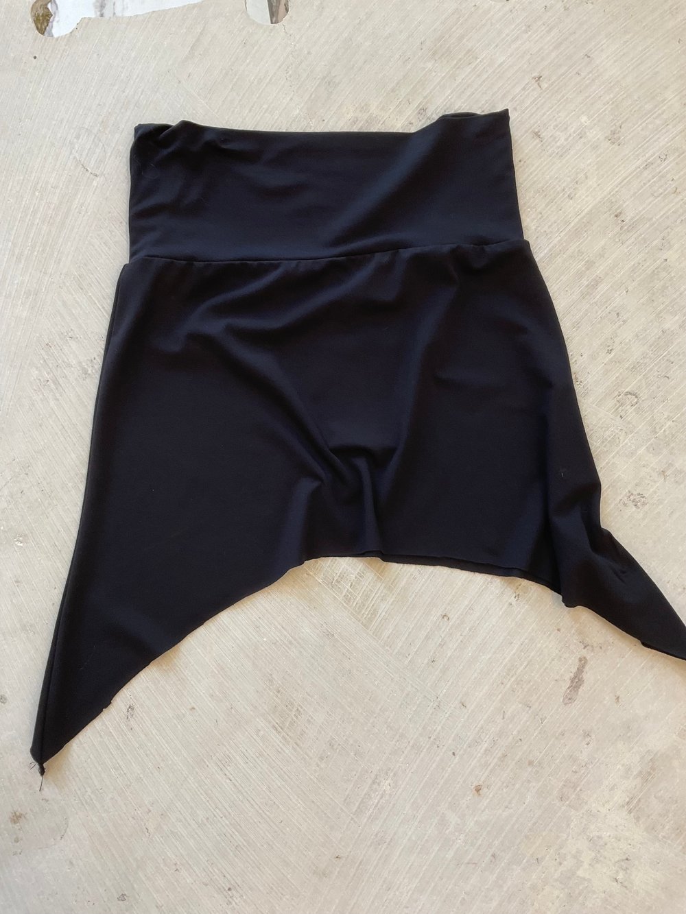 Mini skirt asymmetric