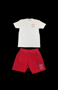Image of Hustle Varsity “H” Short Set (RED)