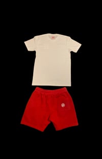 Image of Hustle Varsity “H” Short Set (RED)