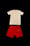 Image of Hustle Varsity “H” Short Set (RED)