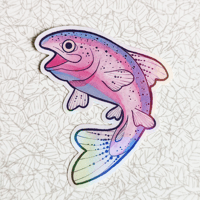 Image 2 of Pride Trout - Sticker