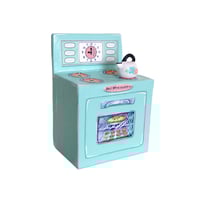 Image 6 of Paper mache mixed media toy stove sculpture/wall art (Blue)