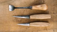 Image 1 of Gouges cuillère et couteaux de sculpture