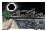 Image 1 of Eclipse Over Freddie-Sue Bridge Postcard