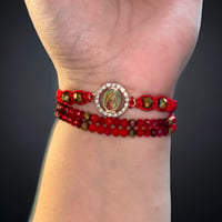 Image 2 of Virgencita de Guadalupe Set (Red or Tan)