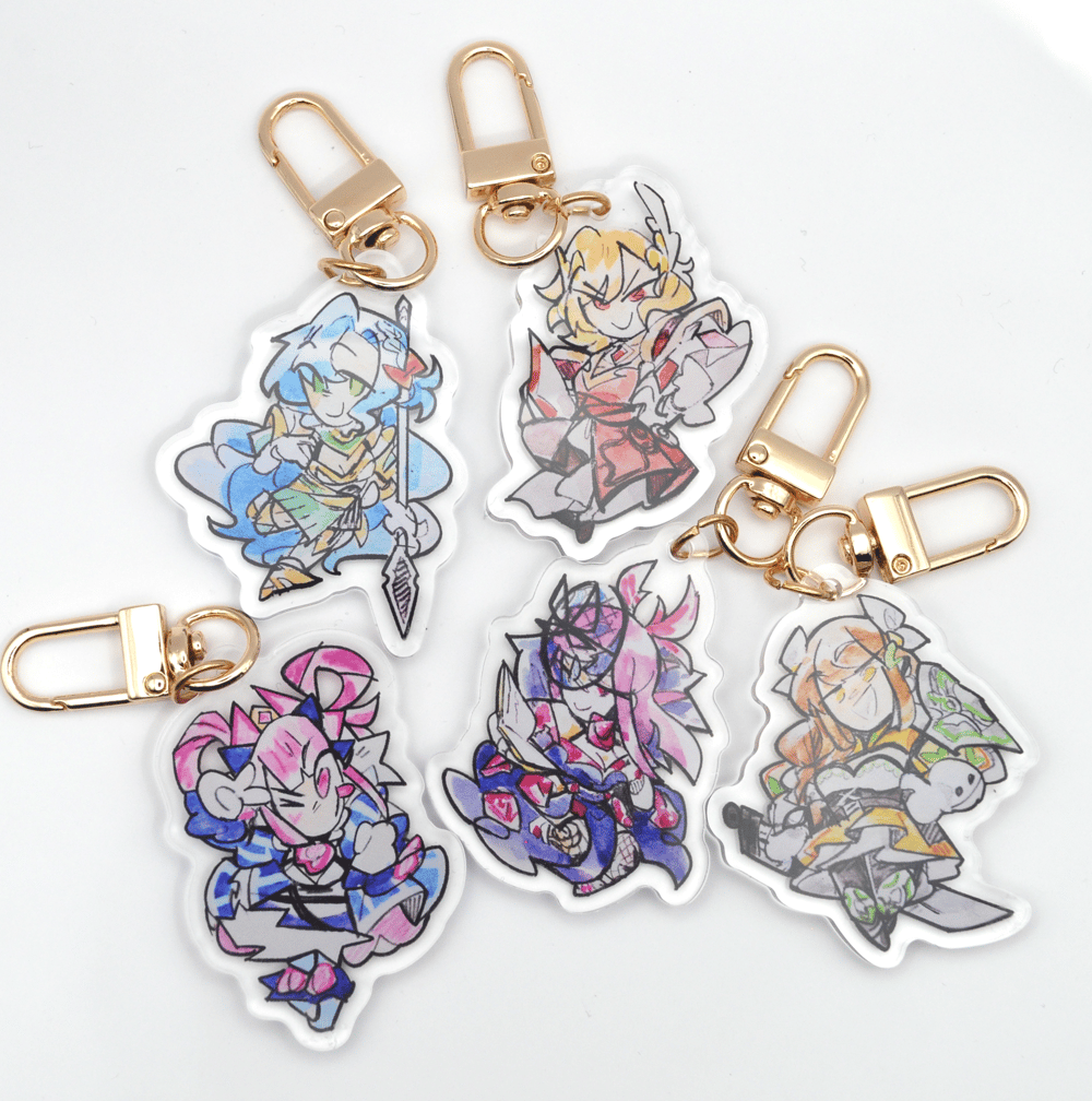Image of MODERN Fire Emblem (FE13-FE17) Acrylic Painted Charms