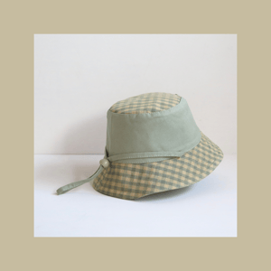 Image of Gorro reversible "VICHY VERDE"