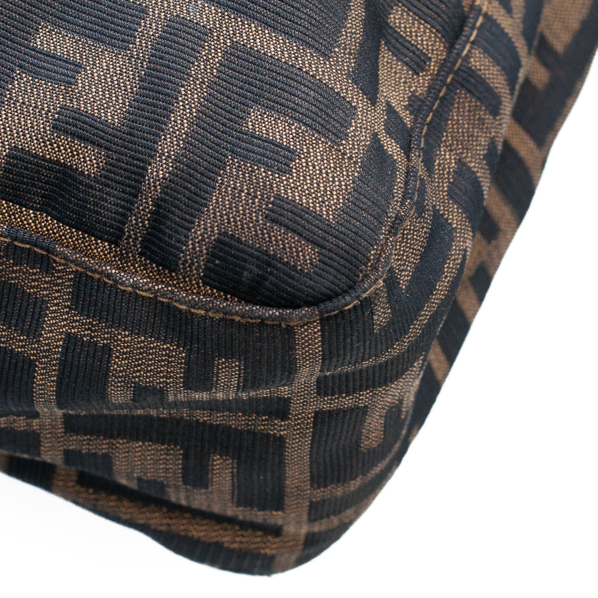 Image of Fendi Zucca Mama Baguette Shoulder Bag 