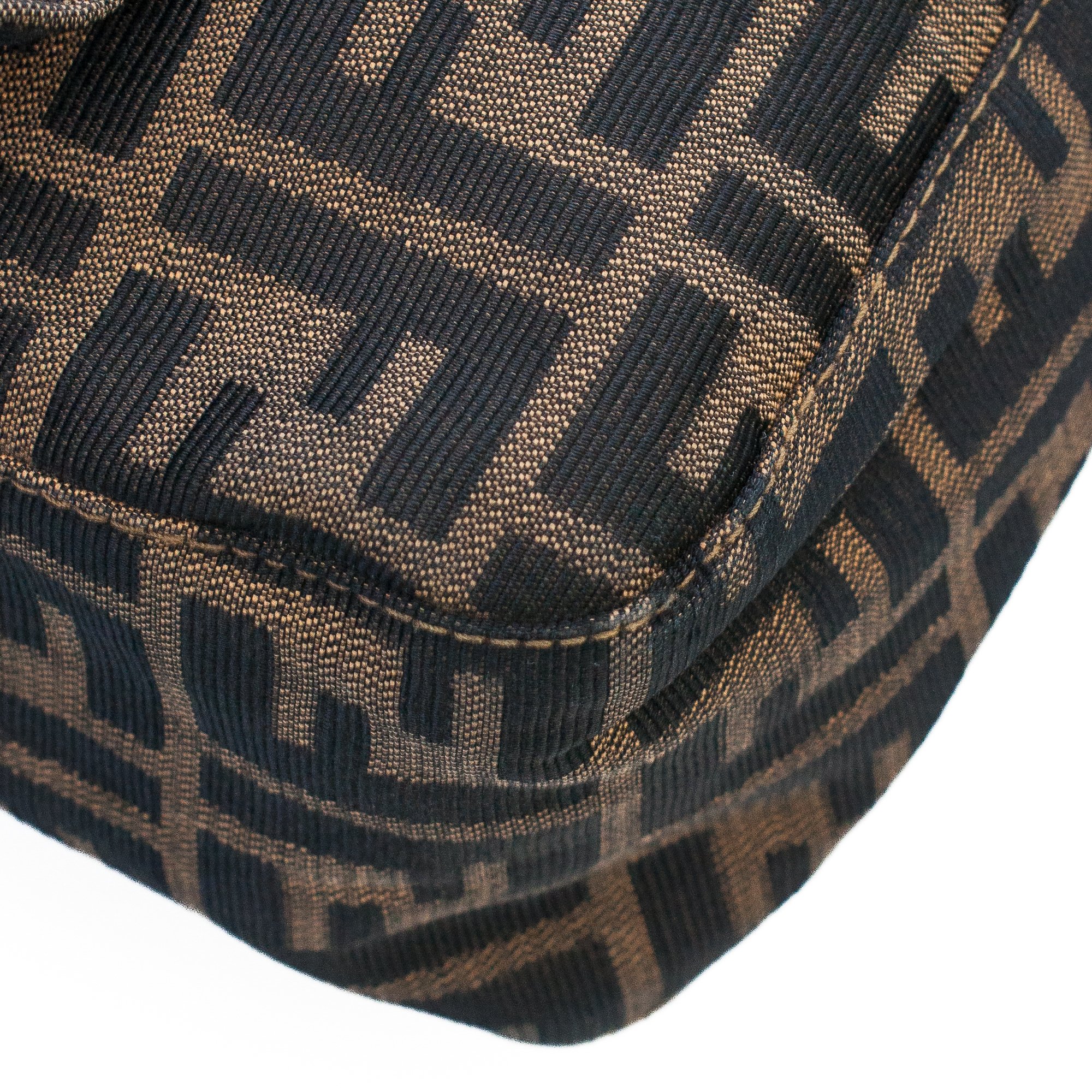 Image of Fendi Zucca Mama Baguette Shoulder Bag 