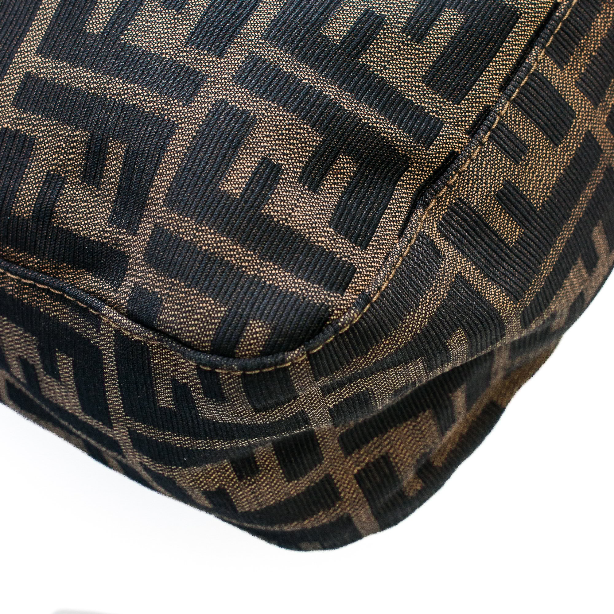 Image of Fendi Zucca Mama Baguette Shoulder Bag 