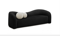 Image 1 of Teddy Faux Shearling Fabric Sofa (4 colors)