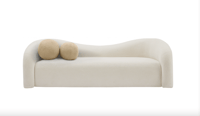 Image 3 of Teddy Faux Shearling Fabric Sofa (4 colors)