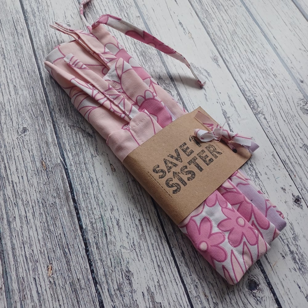 Image of Reusable Drawstring Shopping Pounches