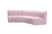 Image 3 of Arc Modular Velet Sofa (7 colors avail.)
