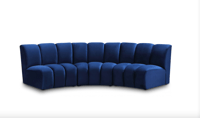 Image 1 of Arc Modular Velet Sofa (7 colors avail.)