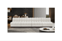 Image 1 of Quinn Modular Chenille Fabric Sofa Armless (4 Colors)