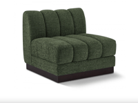 Image 2 of Quinn Modular Chenille Fabric Sofa Armless (4 Colors)