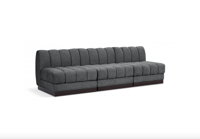 Image 4 of Quinn Modular Chenille Fabric Sofa Armless (4 Colors)